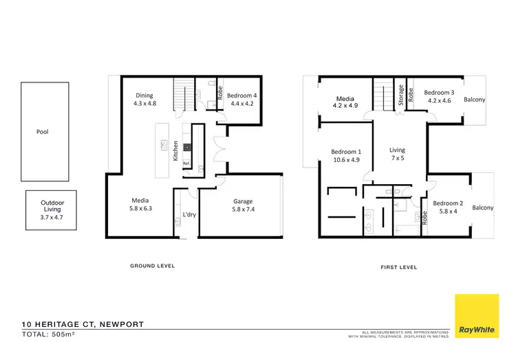 Floorplan of Homely house listing, 10 Heritage Court, Newport QLD 4020