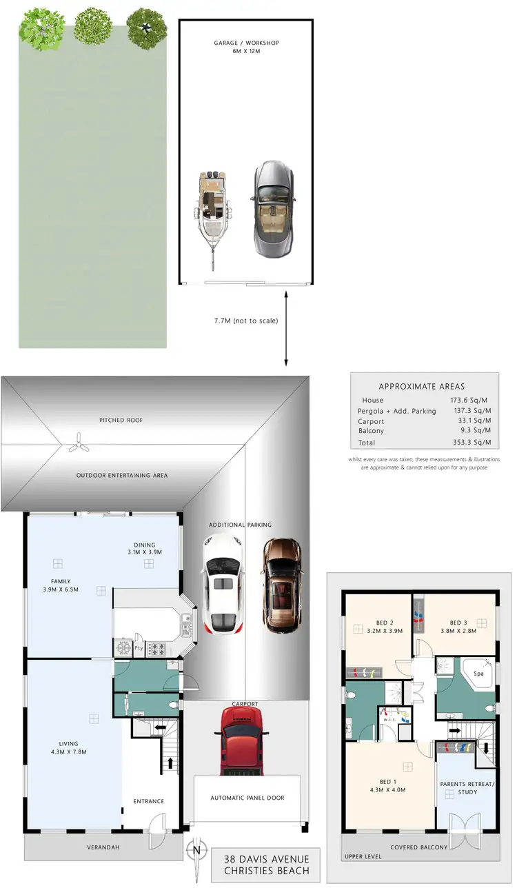 Floorplan of Homely house listing, 38 Davis Avenue, Christies Beach SA 5165