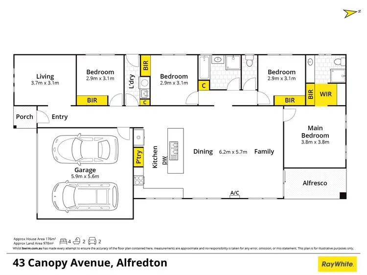 Floorplan of Homely house listing, 43 Canopy Avenue, Alfredton VIC 3350