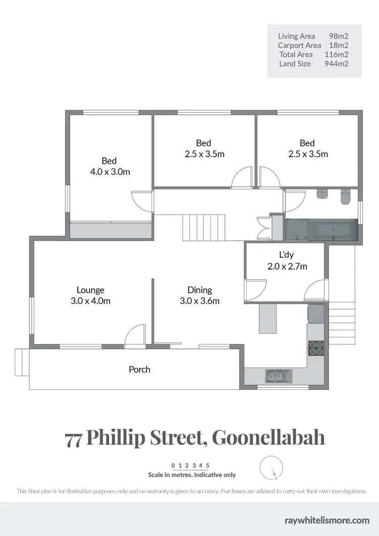 Floorplan of Homely house listing, 77 Phillip Street, Goonellabah NSW 2480