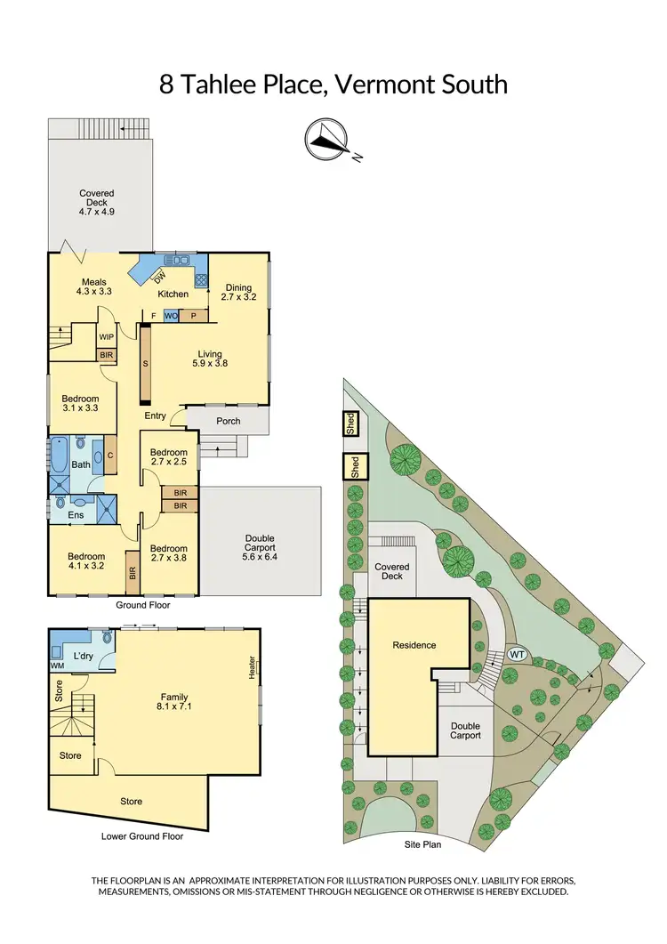 Floorplan of Homely house listing, 8 Tahlee Place, Vermont South VIC 3133