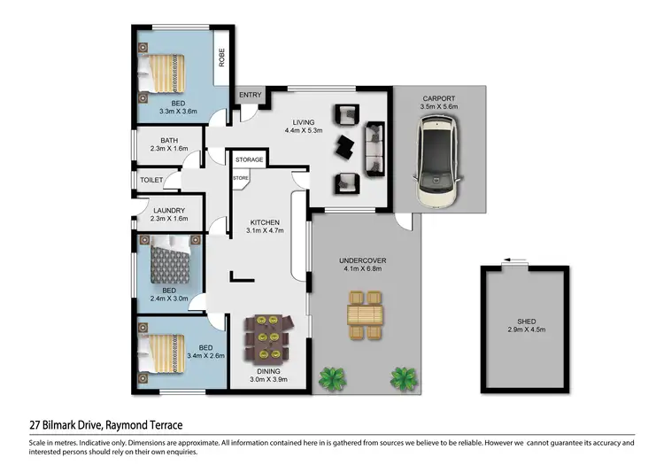 Floorplan of Homely house listing, 27 Bilmark Drive, Raymond Terrace NSW 2324
