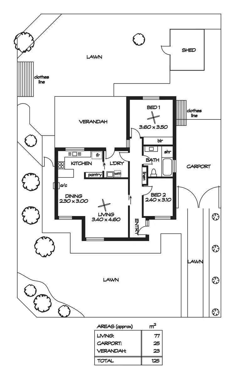Floorplan of Homely house listing, 19 Ashby Crescent, Devon Park SA 5008