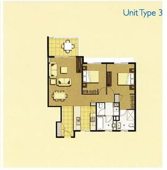 Floorplan of Homely apartment listing, 723/64 Sickle Avenue, Hope Island QLD 4212