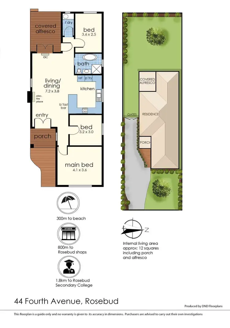 Floorplan of Homely house listing, 44 Fourth Avenue, Rosebud VIC 3939