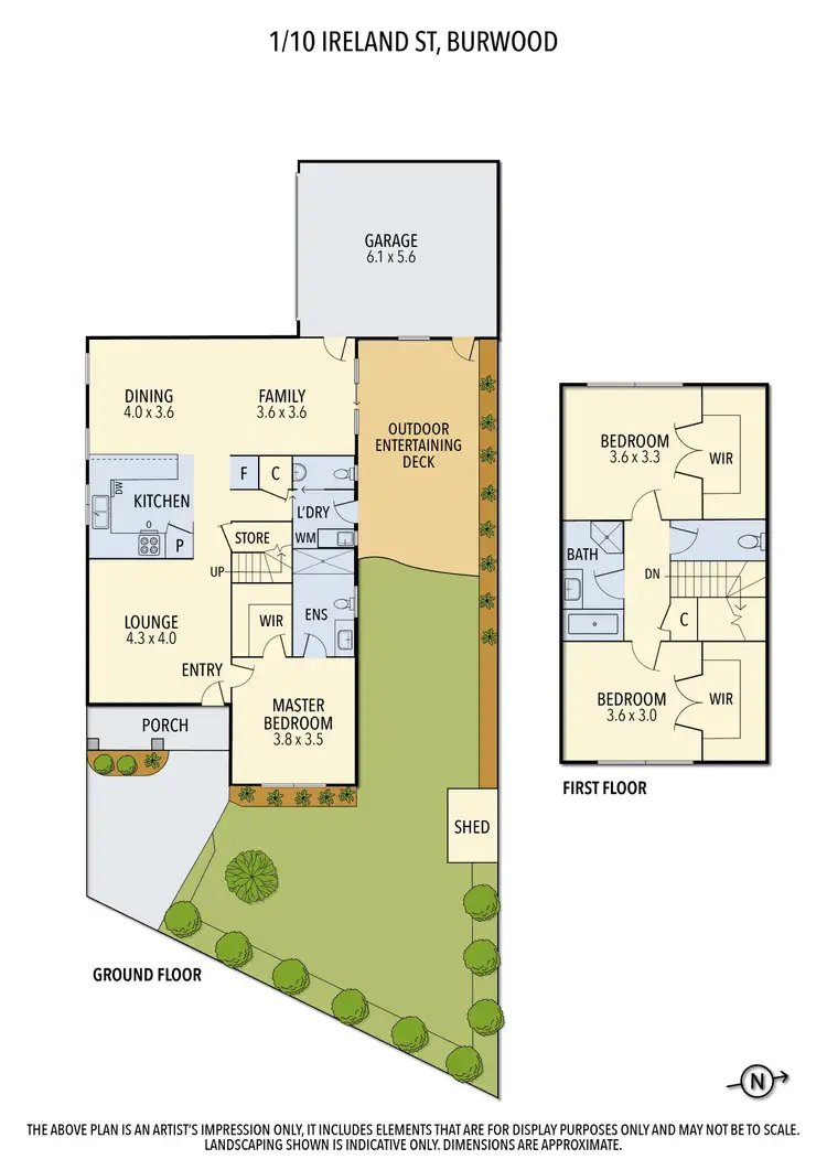 Floorplan of Homely townhouse listing, 1/10 Ireland Street, Burwood VIC 3125