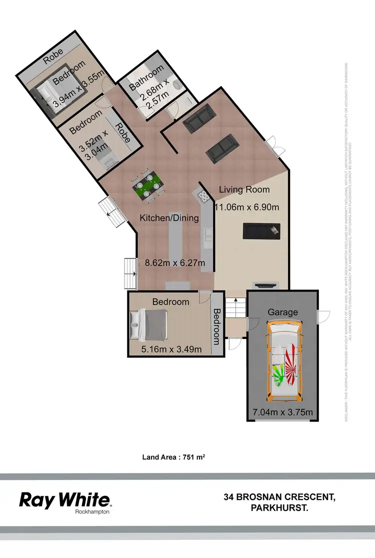 Floorplan of Homely house listing, 34 Brosnan Crescent, Parkhurst QLD 4702