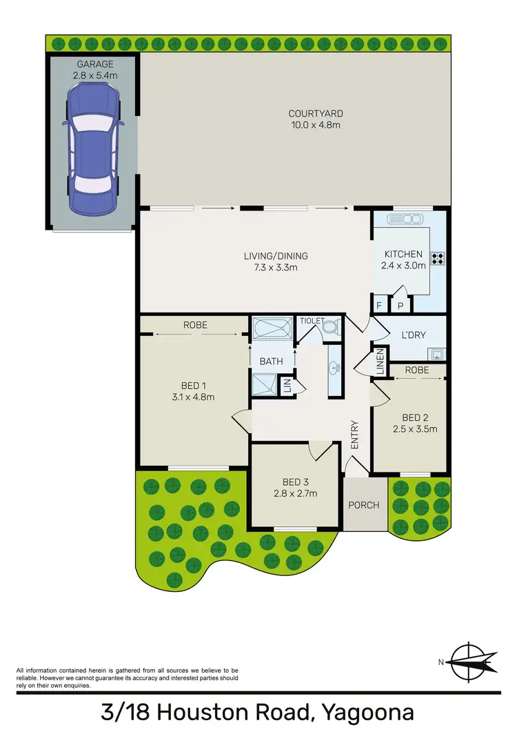 Floorplan of Homely villa listing, 3/18 Houston Road, Yagoona NSW 2199