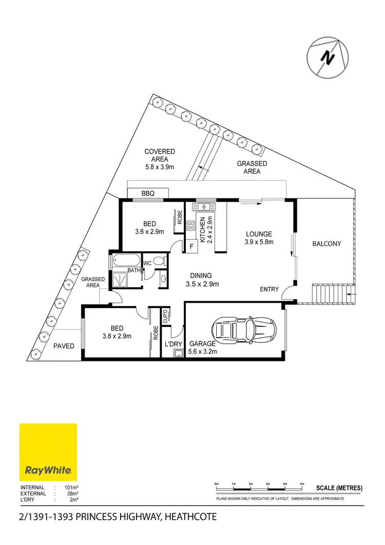 Floorplan of Homely villa listing, 2/1391-1393 Princes Highway, Heathcote NSW 2233