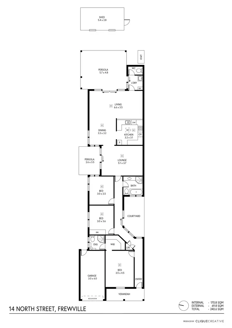 Floorplan of Homely house listing, 14 North Street, Frewville SA 5063