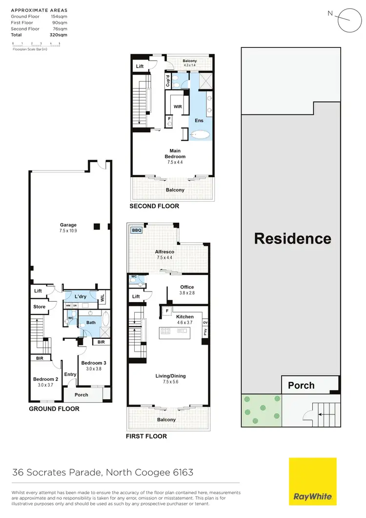 Floorplan of Homely house listing, 36 Socrates Parade, North Coogee WA 6163