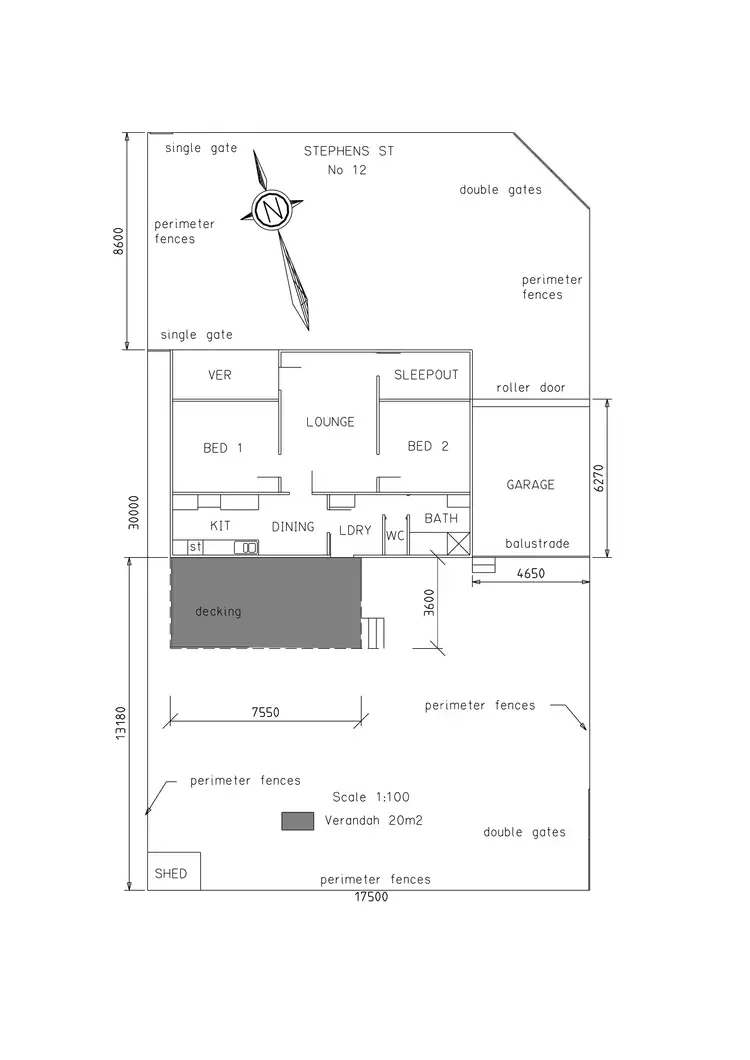 Floorplan of Homely house listing, 12A Stephens Street, Port Lincoln SA 5606