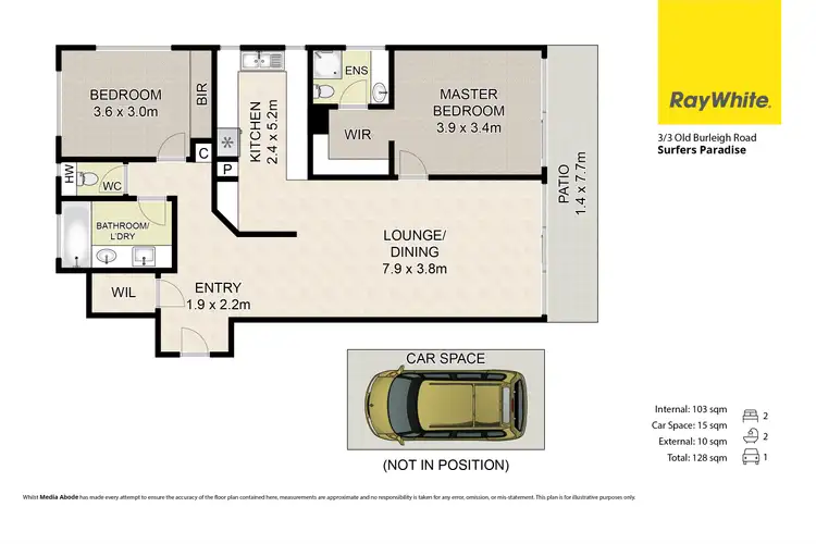 Floorplan of Homely unit listing, 3/3 Old Burleigh Road, Surfers Paradise QLD 4217