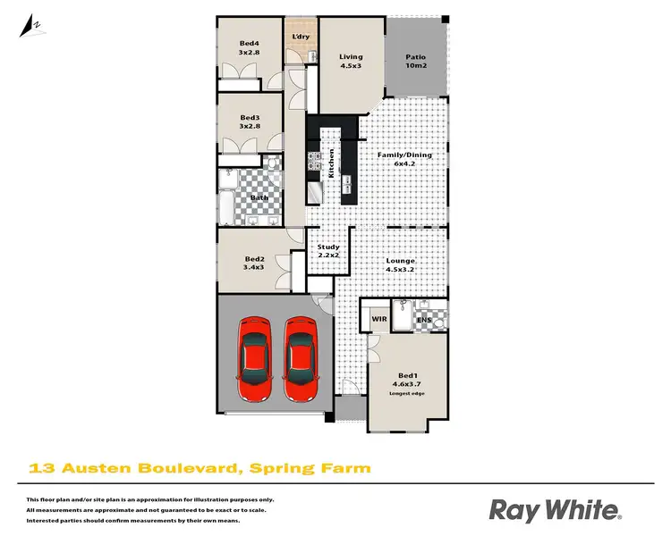 Floorplan of Homely house listing, 13 Austen Boulevard, Spring Farm NSW 2570