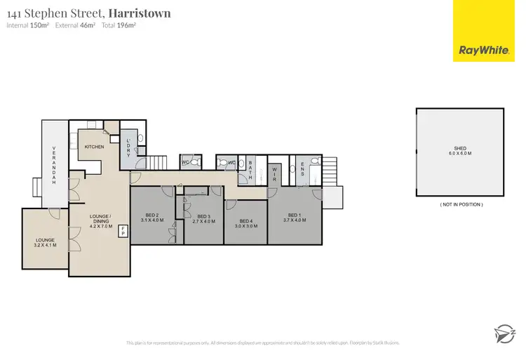 Floorplan of Homely house listing, 141 Stephen Street, Harristown QLD 4350