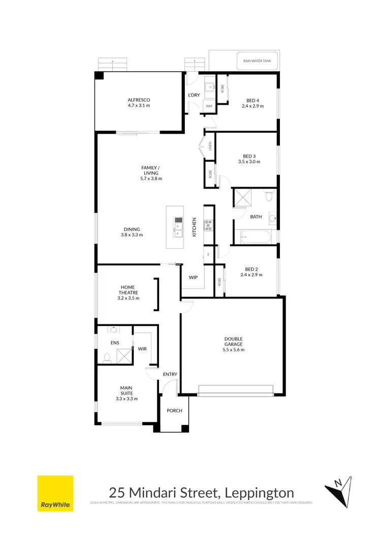 Floorplan of Homely house listing, 25 Mindari Street, Leppington NSW 2179