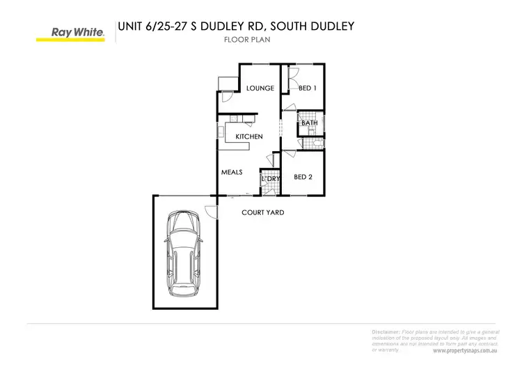 Floorplan of Homely unit listing, 6/25-27 South Dudley Road, Wonthaggi VIC 3995