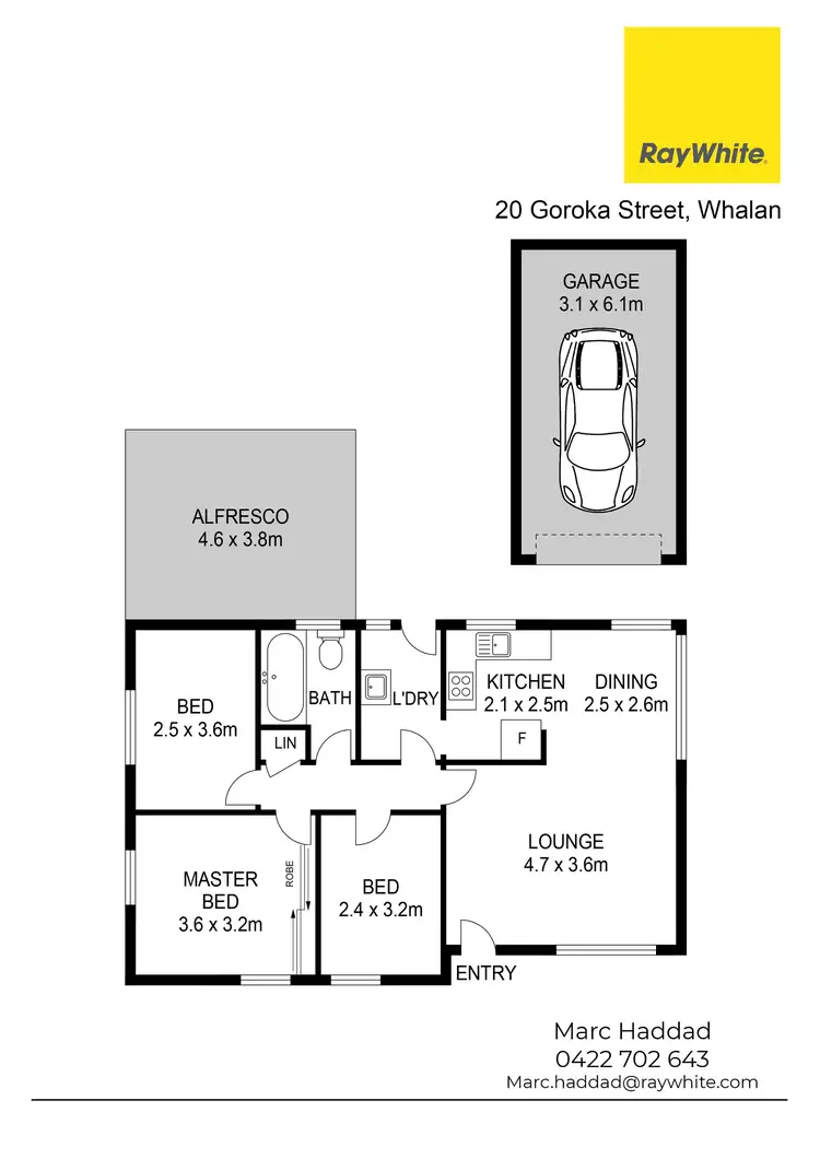 Floorplan of Homely house listing, 20 Goroka Street, Whalan NSW 2770