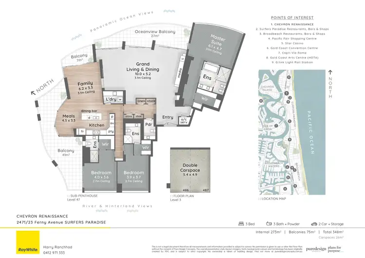 Floorplan of Homely house listing, 2471/23 Ferny Avenue, Surfers Paradise QLD 4217