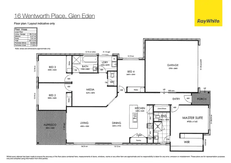 Floorplan of Homely house listing, 16 Wentworth Place, Glen Eden QLD 4680