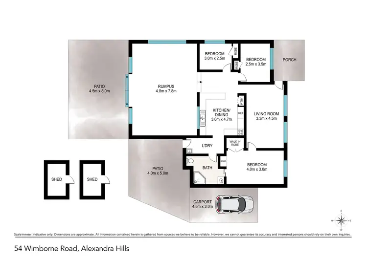 Floorplan of Homely house listing, 54 Wimborne Road, Alexandra Hills QLD 4161