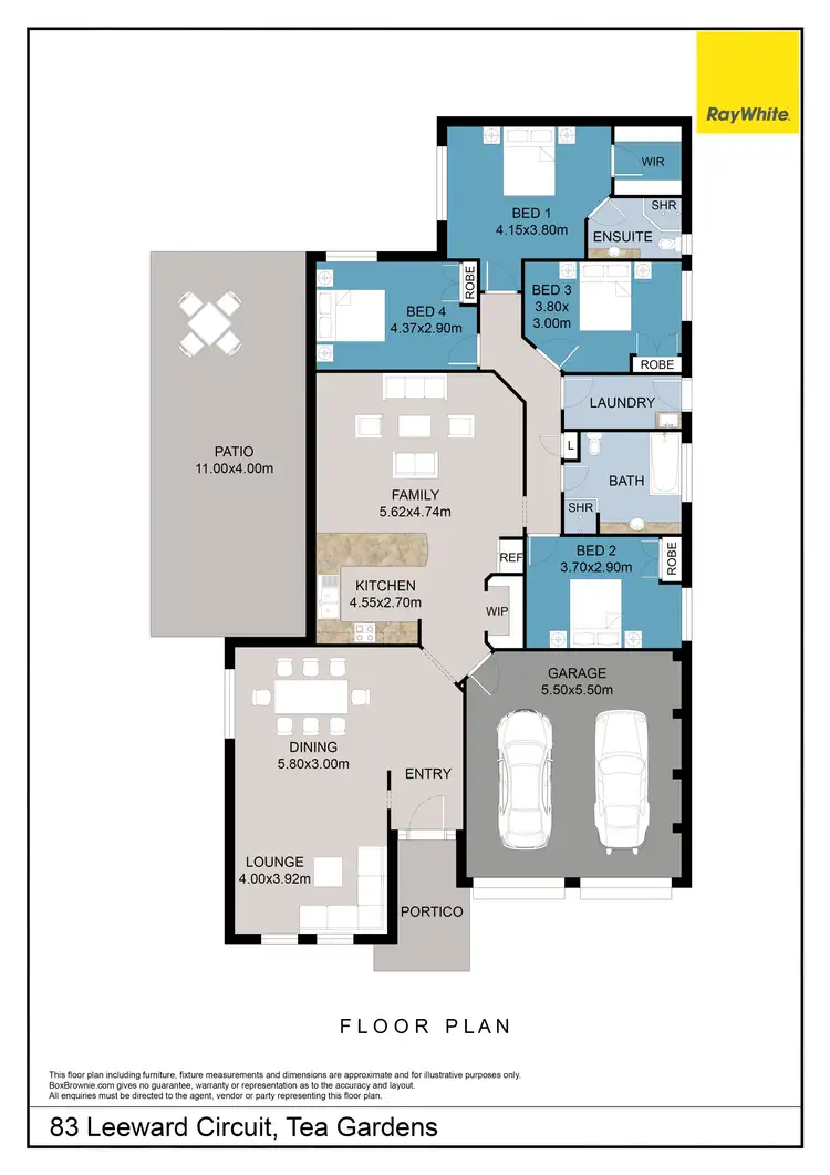 Floorplan of Homely house listing, 83 Leeward Circuit, Tea Gardens NSW 2324