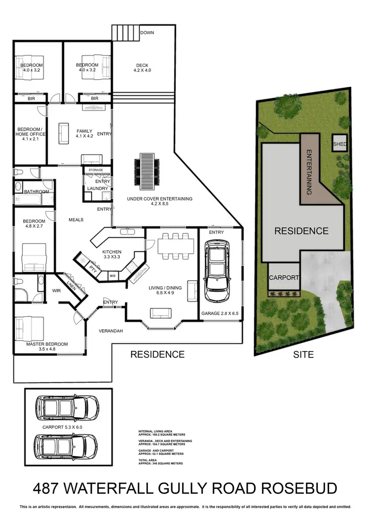 Floorplan of Homely house listing, 487 Waterfall Gully Road, Rosebud VIC 3939
