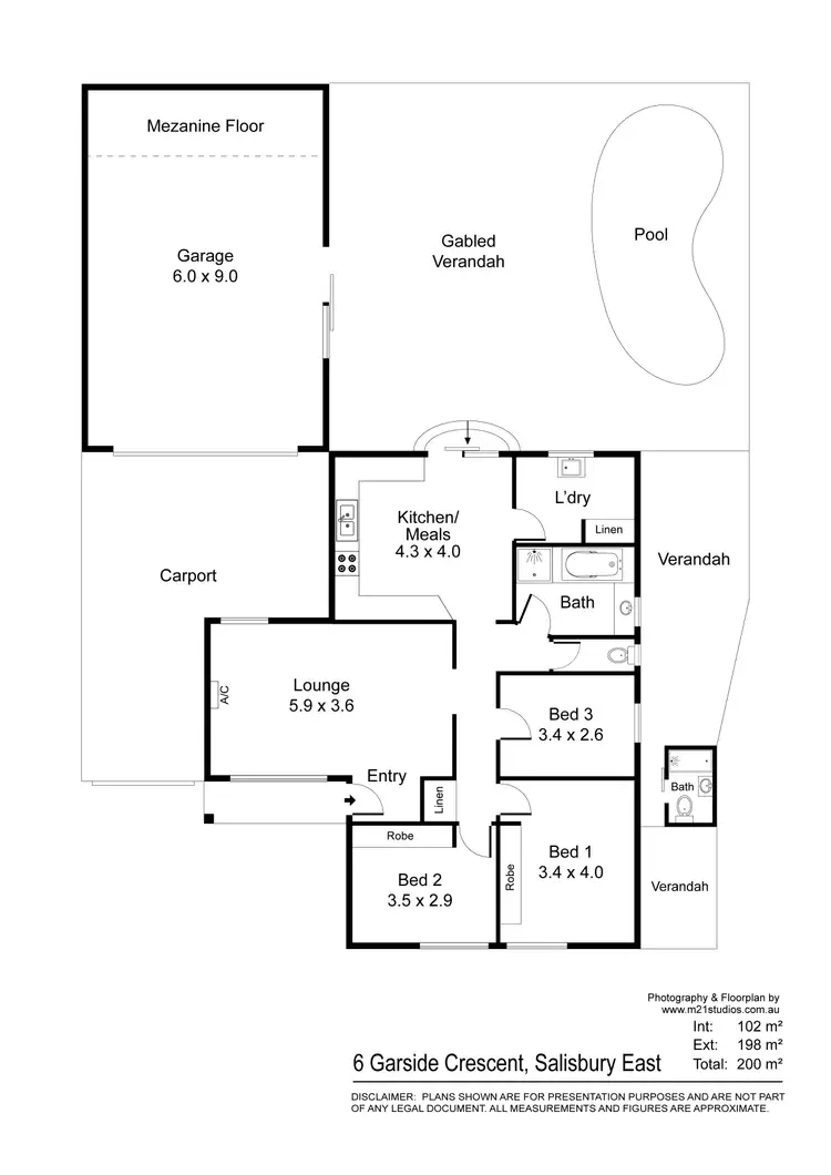 Floorplan of Homely house listing, 6 Garside Crescent, Salisbury East SA 5109