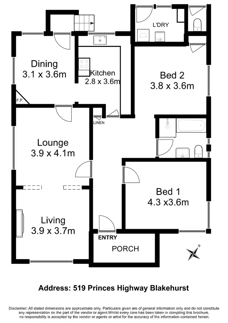 Floorplan of Homely house listing, 519 Princes Highway, Blakehurst NSW 2221