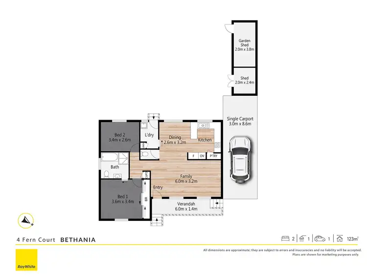 Floorplan of Homely retirement listing, 4 Fern Court, Bethania QLD 4205