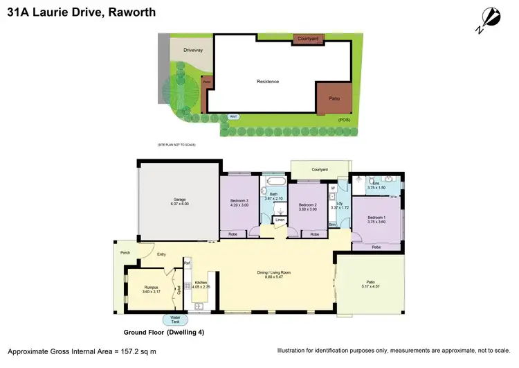 Floorplan of Homely house listing, 4/31A Laurie Drive, Raworth NSW 2321