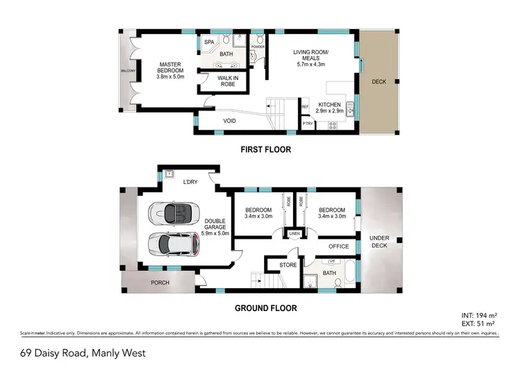 Floorplan of Homely house listing, 69 Daisy Road, Manly West QLD 4179