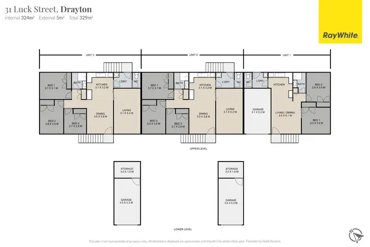 Floorplan of Homely block of units listing, 31 Luck Street, Drayton QLD 4350