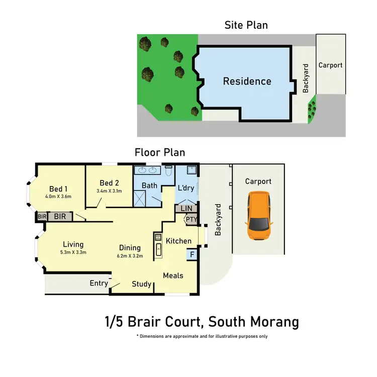 Floorplan of Homely unit listing, 1/5 Briar Court, South Morang VIC 3752