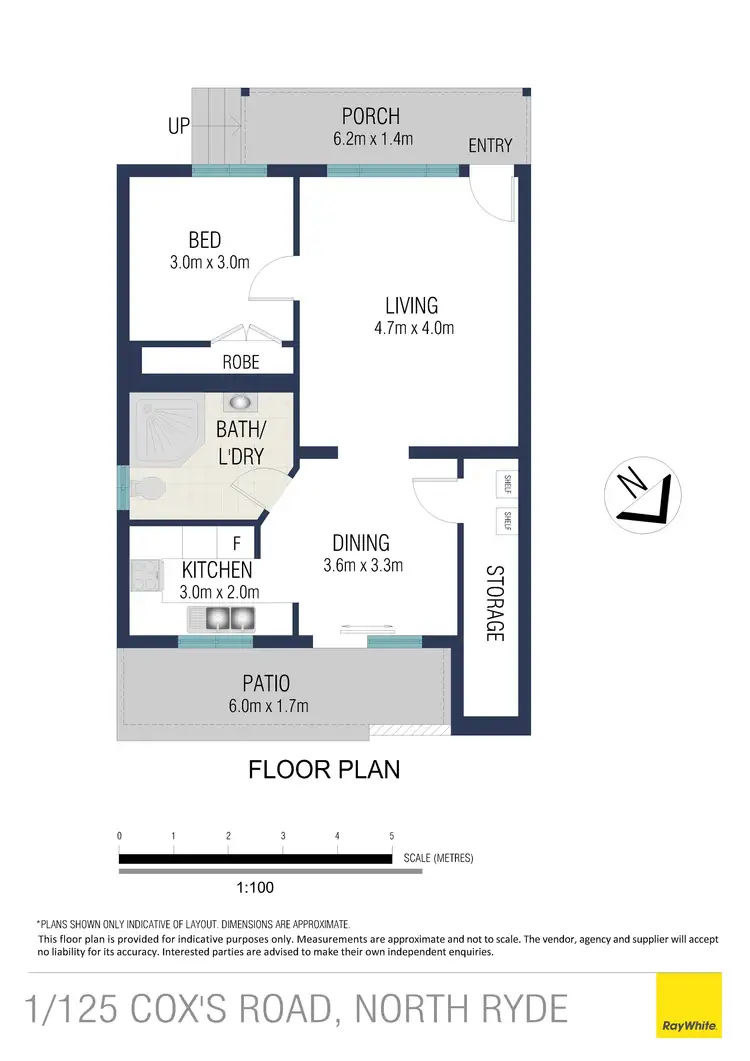 Floorplan of Homely apartment listing, 1/125 Coxs Road, North Ryde NSW 2113