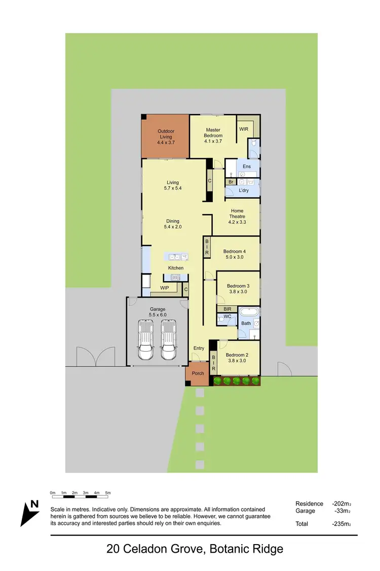 Floorplan of Homely house listing, 20 Celadon Grove, Botanic Ridge VIC 3977