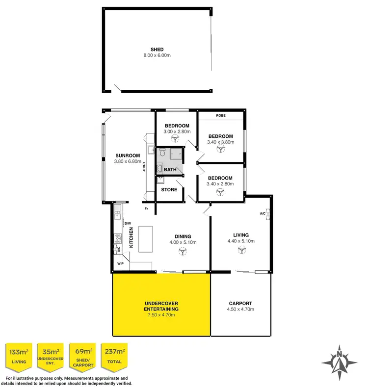 Floorplan of Homely house listing, 8 McKinnon Road, Goolwa South SA 5214