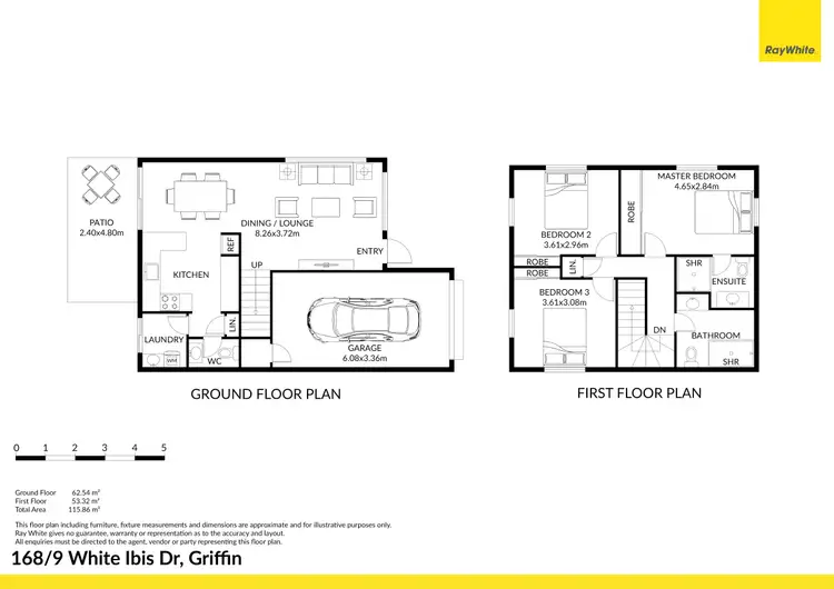 Floorplan of Homely townhouse listing, 168/9 White Ibis Drive, Griffin QLD 4503