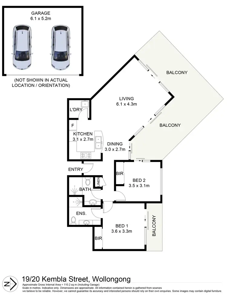 Floorplan of Homely apartment listing, 19/20-22 Kembla Street, Wollongong NSW 2500