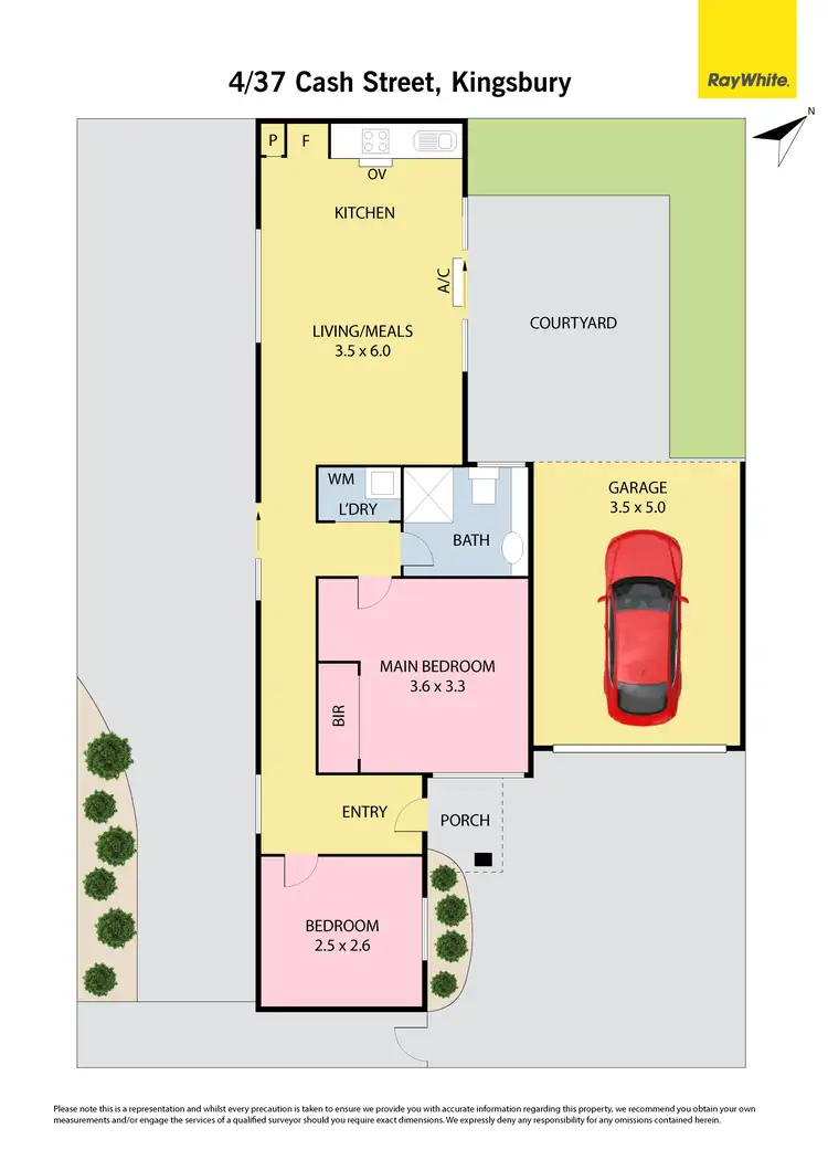 Floorplan of Homely unit listing, 4/37 Cash Street, Kingsbury VIC 3083
