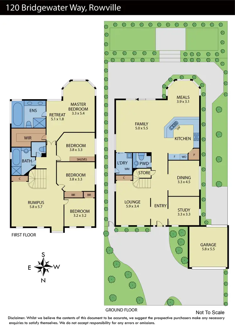 Floorplan of Homely house listing, 120 Bridgewater Way, Rowville VIC 3178