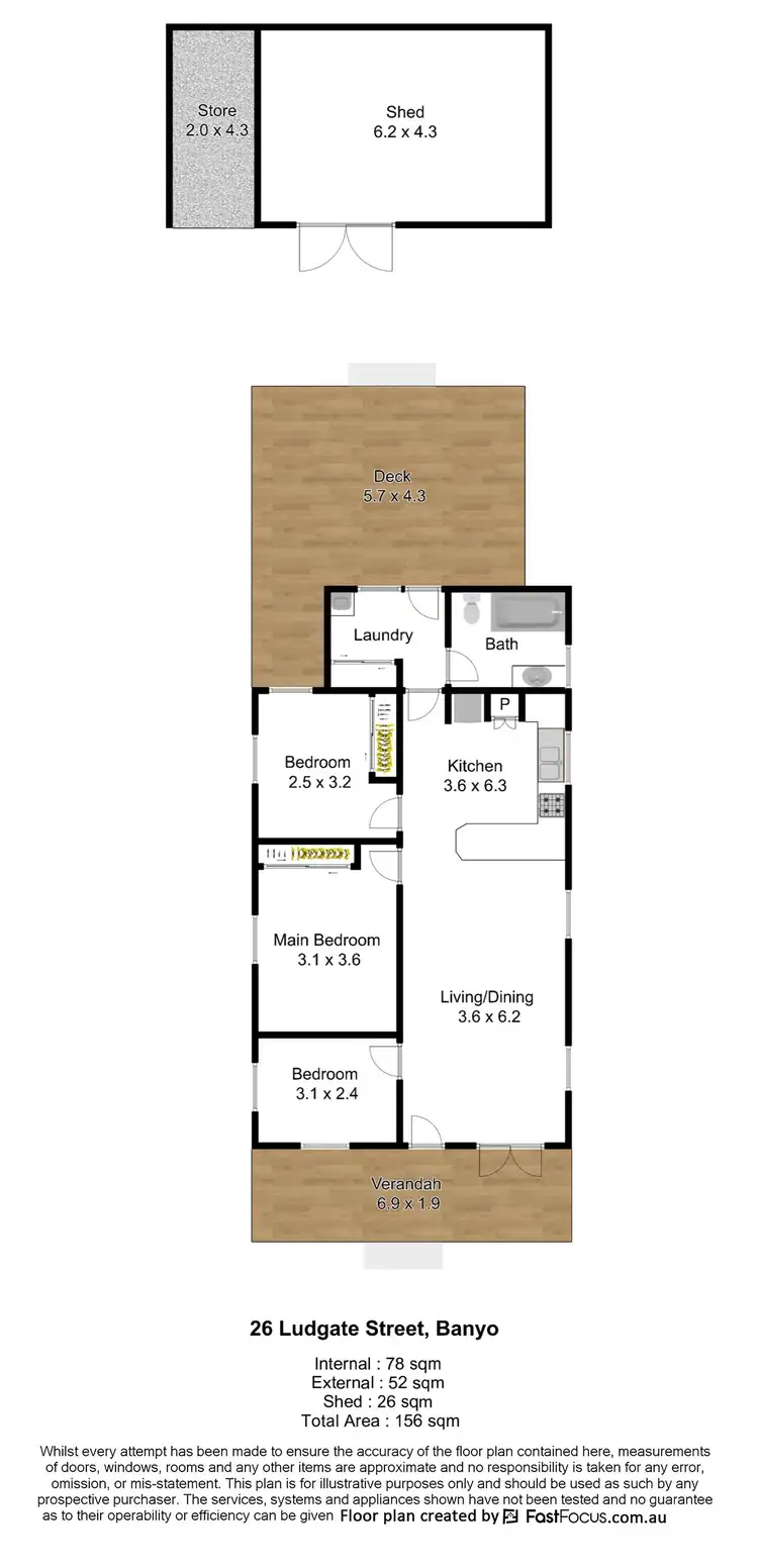Floorplan of Homely house listing, 26 Ludgate Street, Banyo QLD 4014
