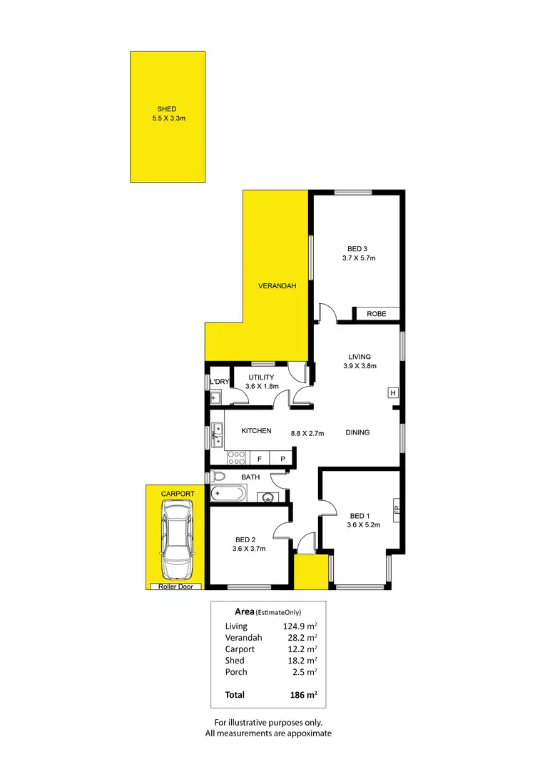 Floorplan of Homely house listing, 15 Eldon Street, Croydon Park SA 5008