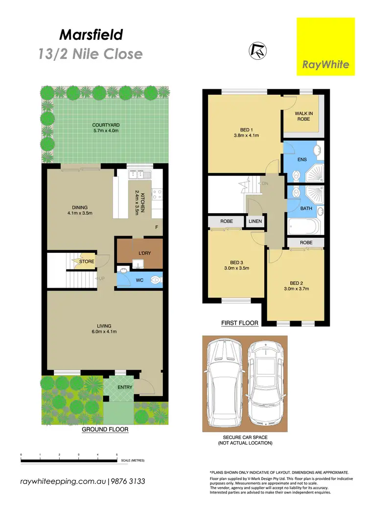 Floorplan of Homely townhouse listing, 13/2-4 Nile Close, Marsfield NSW 2122