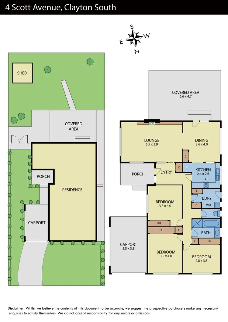 Floorplan of Homely house listing, 4 Scott Avenue, Clayton South VIC 3169