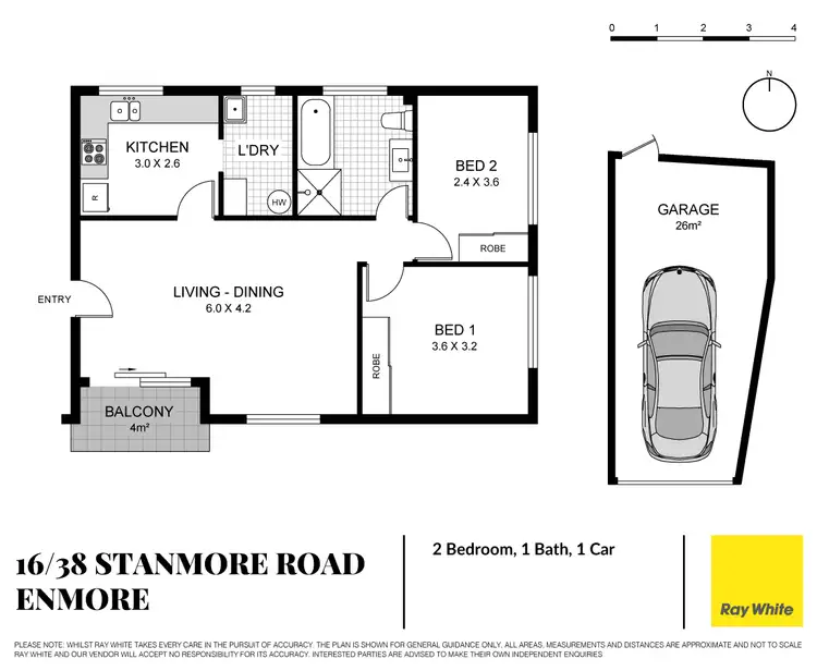 Floorplan of Homely apartment listing, 16/38-42 Stanmore Road, Enmore NSW 2042