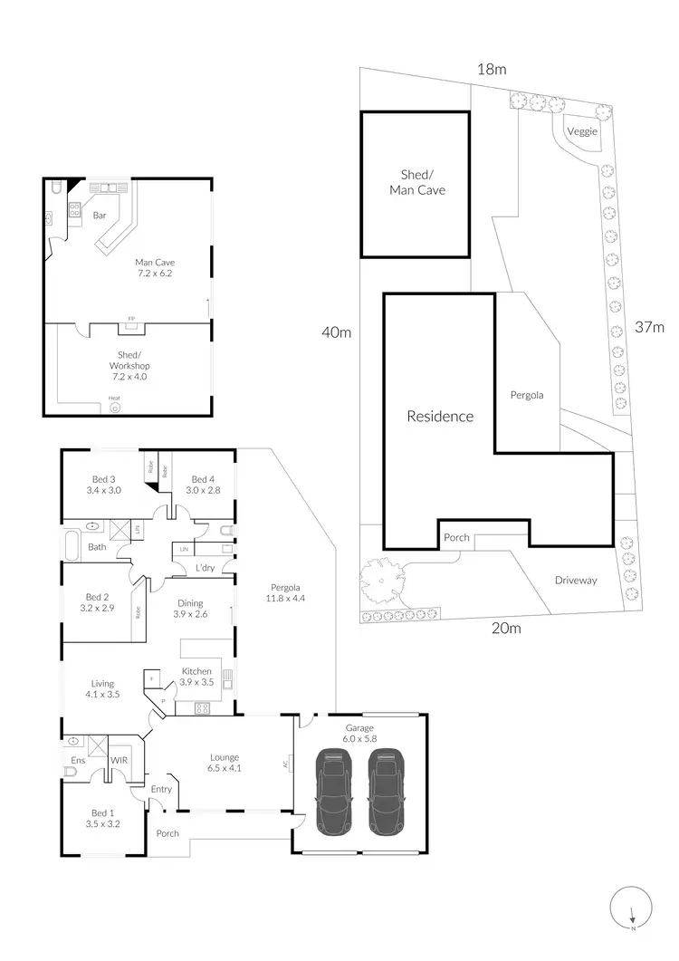 Floorplan of Homely house listing, 32 Darcy Street, Lara VIC 3212