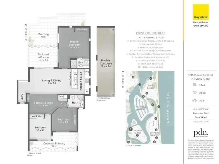 Floorplan of Homely apartment listing, 9/43 Anembo Street, Chevron Island QLD 4217