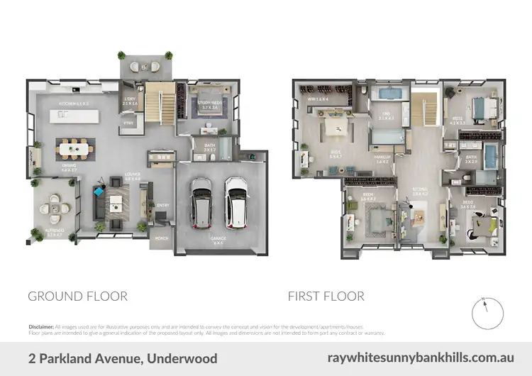 Floorplan of Homely house listing, 2 Parkland Avenue, Underwood QLD 4119