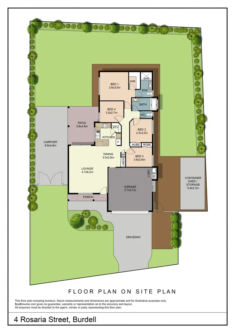 Floorplan of Homely house listing, 4 Rosaria Street, Burdell QLD 4818